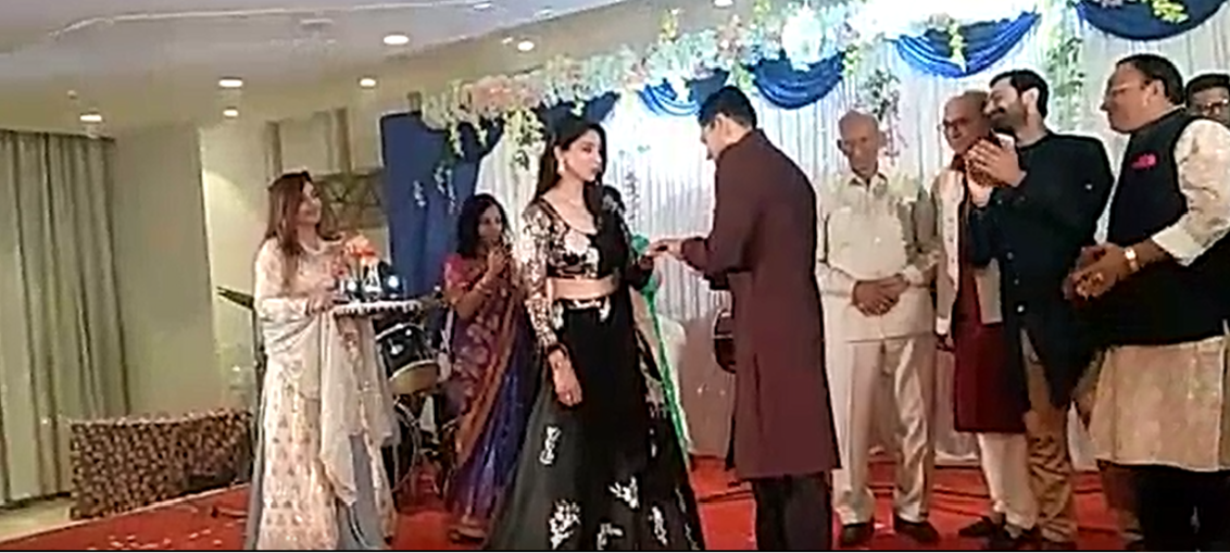 Tanvi Vyas - Harsh Nagar engagement