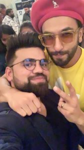 Shivam Dua with Ranveer Singh