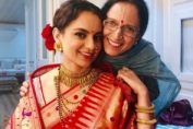 Kangana Ranaut with her mother