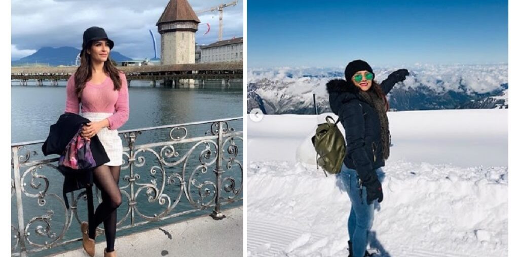 Karishma Tanna & Adaa Khan in Switzerland