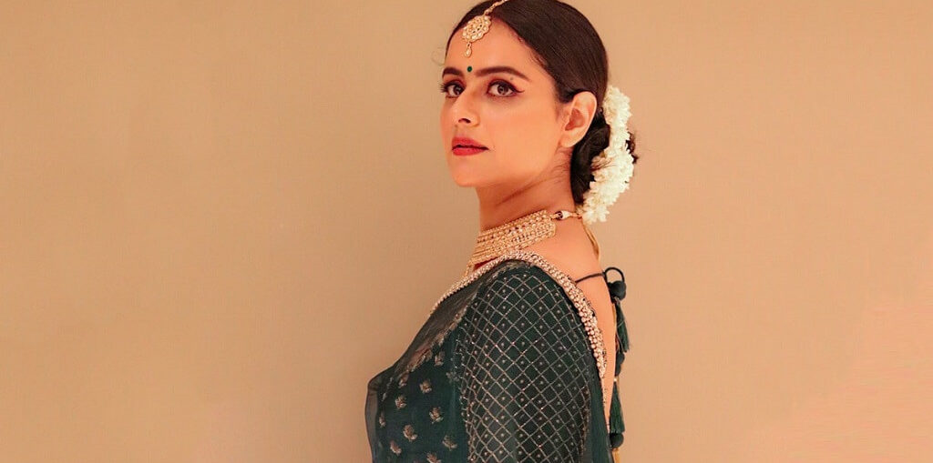 Prachi Tehlan on the set of Mamangam