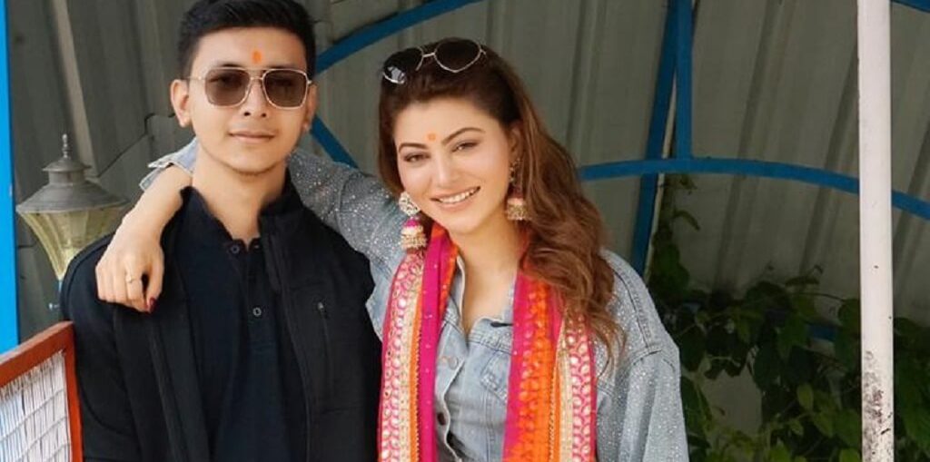 Urvashi Rautela and her brother on Bhaidooj