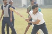 Video of Viineet Kumar playing cricket