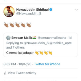 Nawazuddin Siddiqui responds to fans on twitter