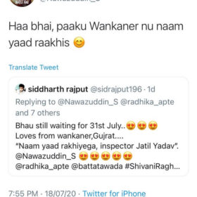 Nawazuddin Siddiqui to his fans