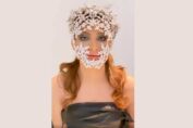 Urvashi Rautela Diamond studded face masquerade