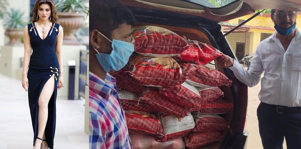Urvashi Rautela distributes ration