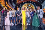 Varun Sharma Manjot Singh & Elnaaz Norouzi on the sets of Indian Idol 12