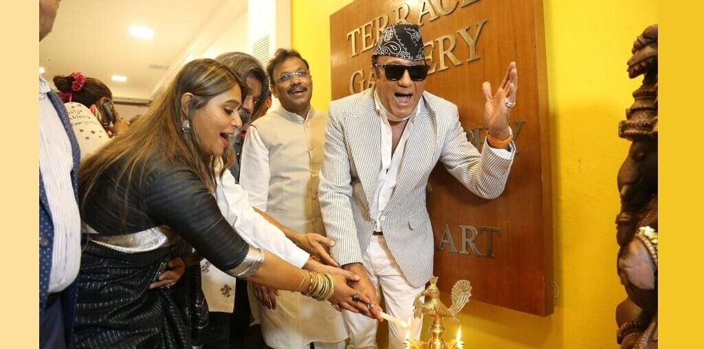 Jackie Shroff at Painting Exhibition of Gautam and Rupali