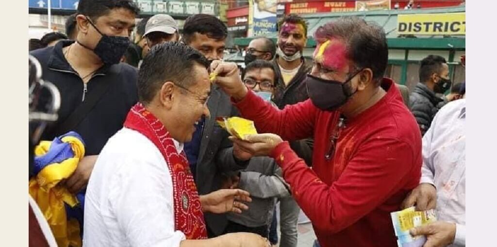 Sikkim’s Chief Minister SHRI P.S. GOLAY greetings for Holi
