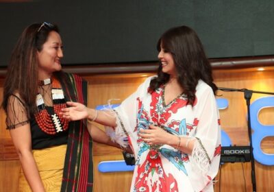 Mrs.D Ledia Awomi, Founder of LA Creations and Enterprisesfrom Nagaland awarded Woman Entrepreneur of the year 2021 (3)