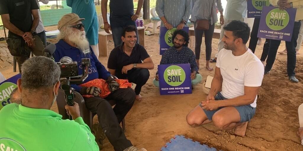 Sangram Singh joins Sadguru's Save soil campaign