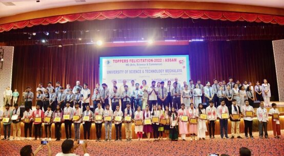 Toppers from Assam Felicitated and Awarded by USTM