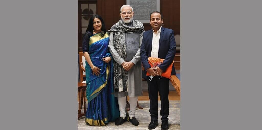 2022 Grammy®️ Award-Winner Falu meets PM Narendra Modi
