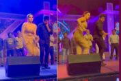 Urvashi Rautela performance with Boss Party at Santosham Awards