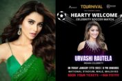Urvashi Rautela As A Guest At The Soccer Match by Tournival At Maldives