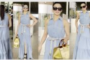 Urvashi Rautela Elizabeth Franchi blue denim dress along with Fendi Bag worth Rs 3.5 Lakh