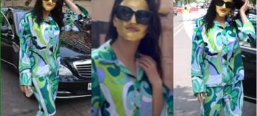 Urvashi Rautela wearing 24 carat real Nanogold face mask