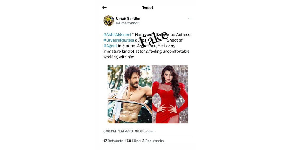 Urvashi Rautela files a DEFAMATION CASE against film critic Umair Sandhu over baseless allegations