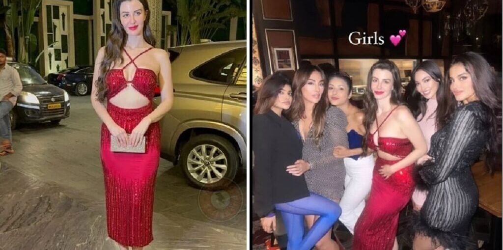 Giorgia Andriani Shimmer Dress For Her Birthday Celebration