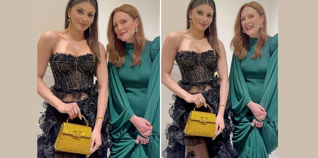 Urvashi Rautela Poses With Julianne Moore At Cannes 2023
