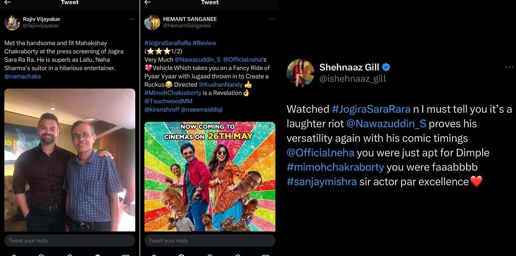 Shehnaaz Gill to Rajiv Vijayakar to Mimoh Chakraborty For His Performance in Jogira Sara Ra
