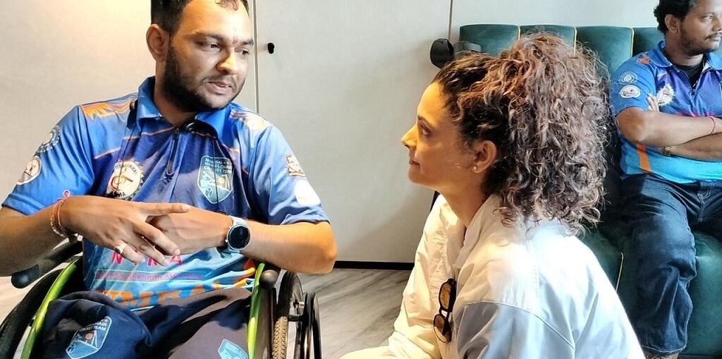 Saiyami Kher and BCCI host a special screening of Ghoomer' for the disabled