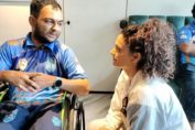 Saiyami Kher and BCCI host a special screening of Ghoomer' for the disabled