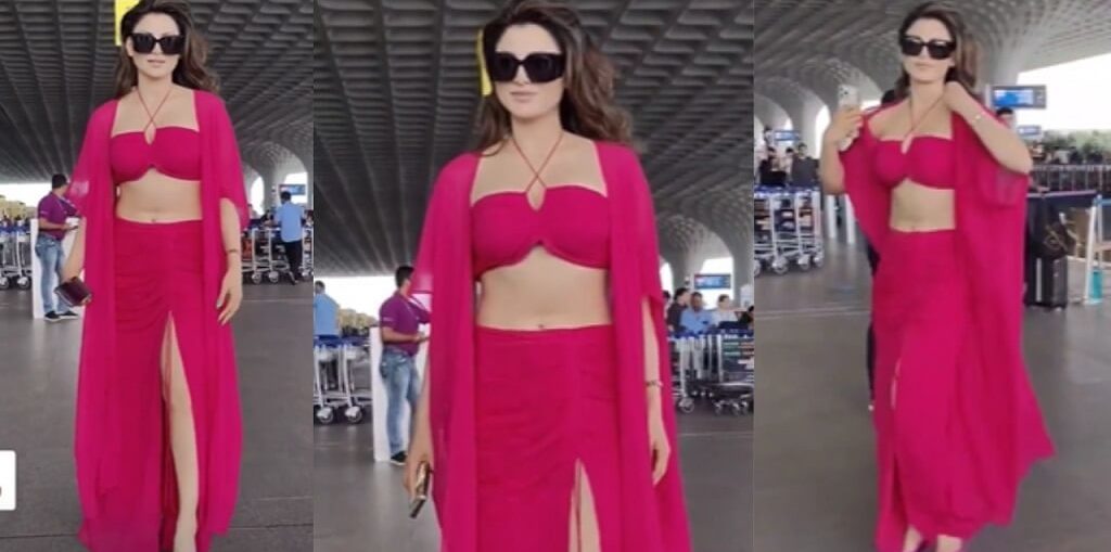 Urvashi Rautela at the Mumbai Airport