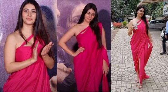 outfit wore by Actress Warina Hussain Designed By The Actress Herself