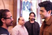 Aamir Khan complimenting Aditya Nanda on his debut