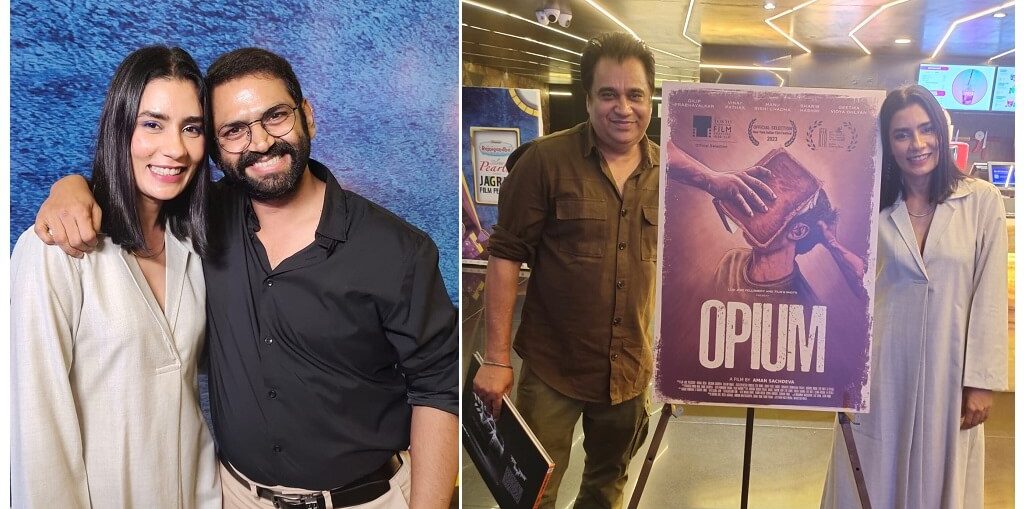 Geetika Vidya at the screening of her film 'Opium'