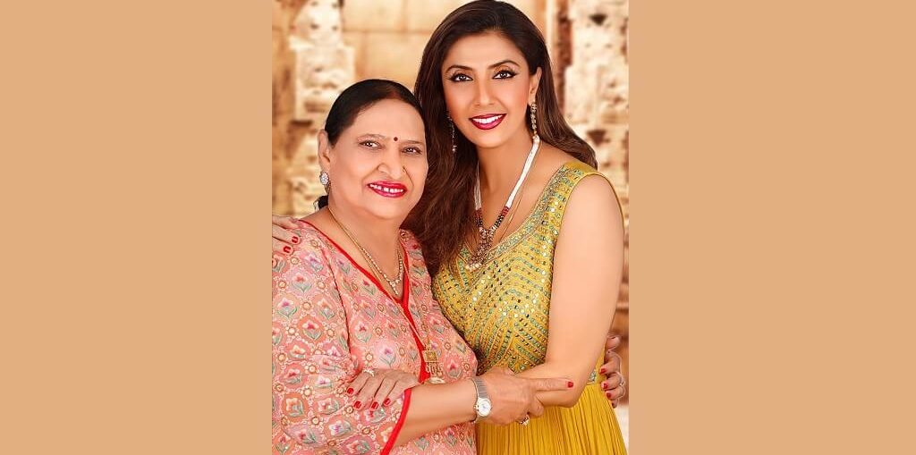 Jyoti Saxena on her mother's birthday