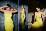Madhurima Tuli in her high-chic yellow outfit