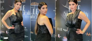 Kainaat Arora in black at the Elle Awards 2024